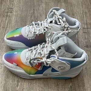 Nike Air  Deldon BT Basketball Shoe White Mens Sz 10.5 Womens Sz 12 DX6779-100